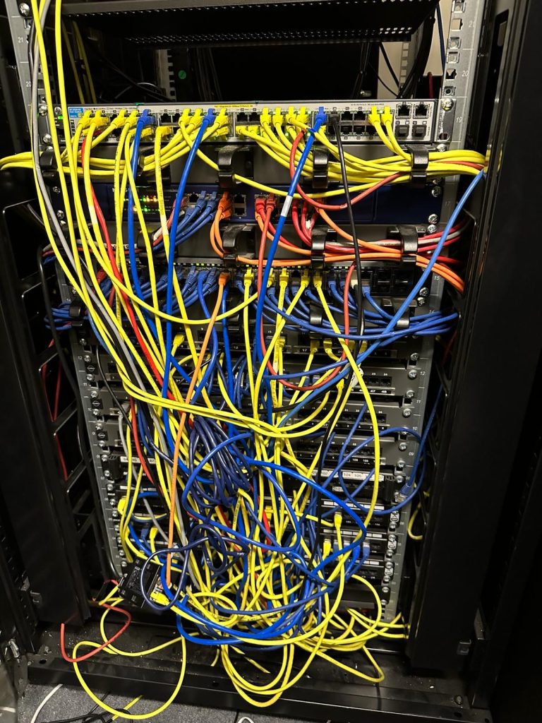 Network Cabinet Tidy - Derbyshire Construction Company